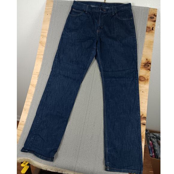 Crude FR Carpenter Jeans Mens 37X38 Blue Flame Resistant Welding Workwear - Picture 3 of 15